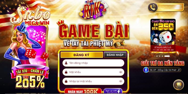 RikVIP - Cổng game bài “giàu” nhất Việt Nam